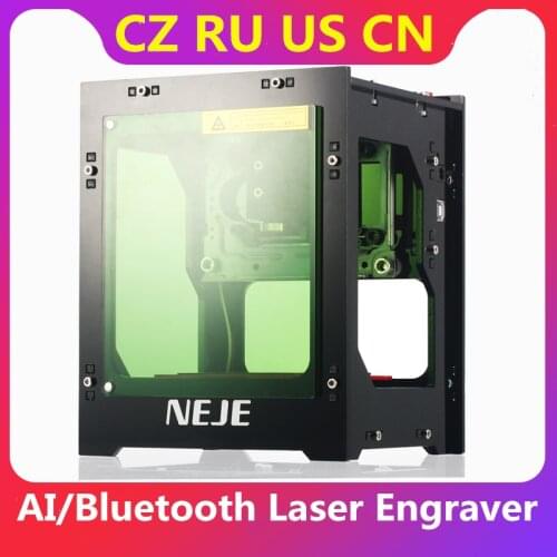 NEJE DK-8-KZ DK-BL 3000mW Laser Engraver 450nm AI Mini Engraving Machine Wireless BT Print Engraver CNC Laser Cutter Machine