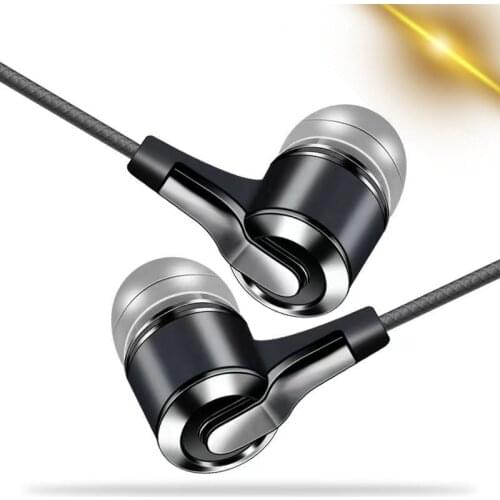NEW Wired Earphone Universal 3.5mm In-Ear Stereo Earbuds Built-in Microphone High Quality Double sound insulation headset