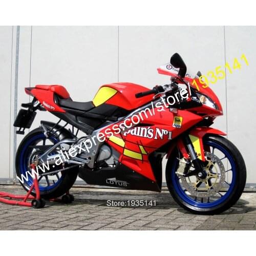 For Aprilia RS125 Body Kit 2007 2008 2009 2010 2011 RS 125 07-11Red Yellow Motorcycle Fairing (Injection molding)