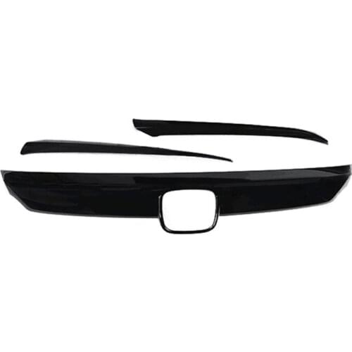 Carbon fiber/black car machine cover trim strips 3pcs for Honda Accord 2018 2019 10th accord