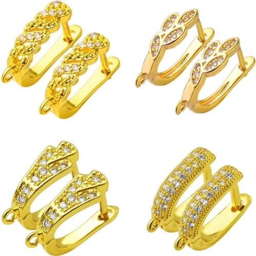 Peixin Handmade Womens Gold Earrings Hook Jewelry Accessories DIY Jewelry Making Earrings Findings Fashion Jewelry Wholesale