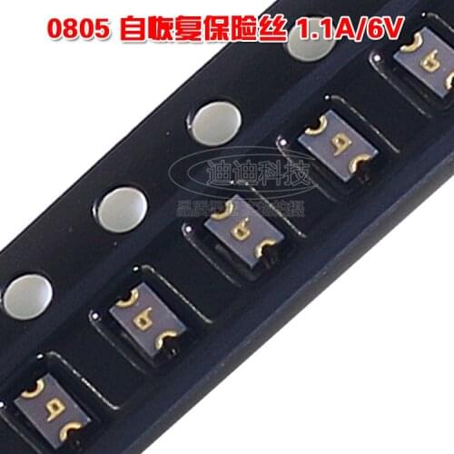 Free shipping 50pcs/lot 0805 1.1A 6V SMD self-healing fuse PPTC MF-PSMF110X-2 fuse SMD
