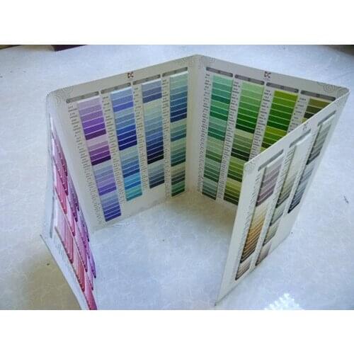 Practical Cross Stitch Thread Floss / Embroidery Floss Thread 447 Color Map Book