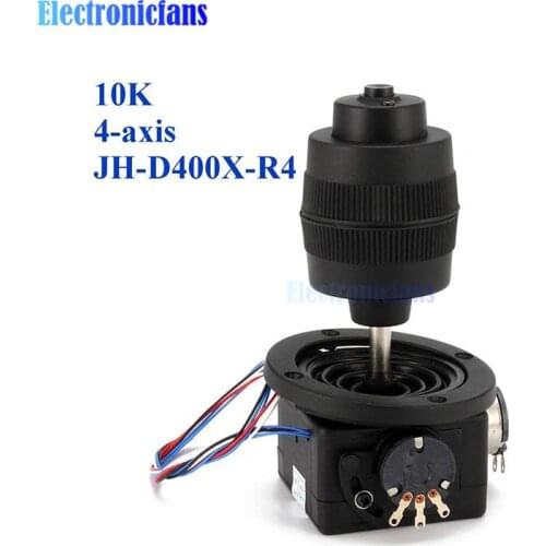 Durable Plastic 4-Axis Joystick Potentiometer Button for JH-D400X-R4 10K 4D Black with Wire Automatization Machine Control