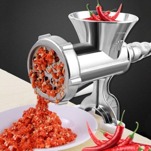 Manual Meat Grinder Food Shredder Walnut Grinder Multifunction Meat Crusher Vegetables Cutter Kitchen Chopper Sausages Filler