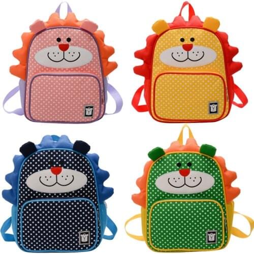 Cute Nylon Kids Kindergarten School Bags Children Backpacks Cartoon Schoolbag for Baby Girls Boys Animal Print Toddler Book Bags