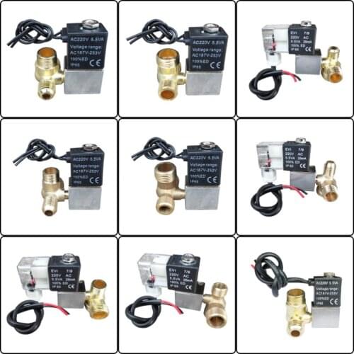 Air compressor solenoid valve mute oil-free machine check valve valve air compressor air pump element