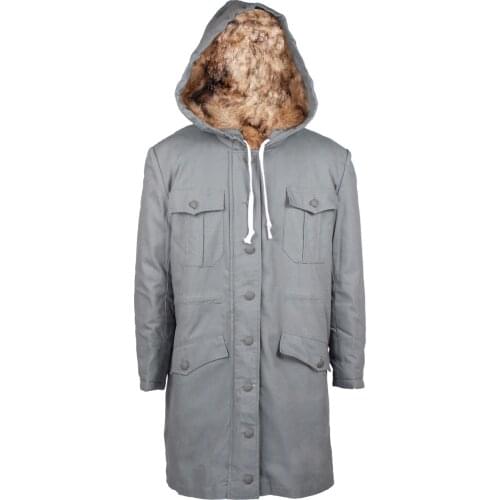 Tomwang2012. WW2 GERMAN M43 MOUSE GREY RABBIT FUR WINTER PARKA GREAT COAT