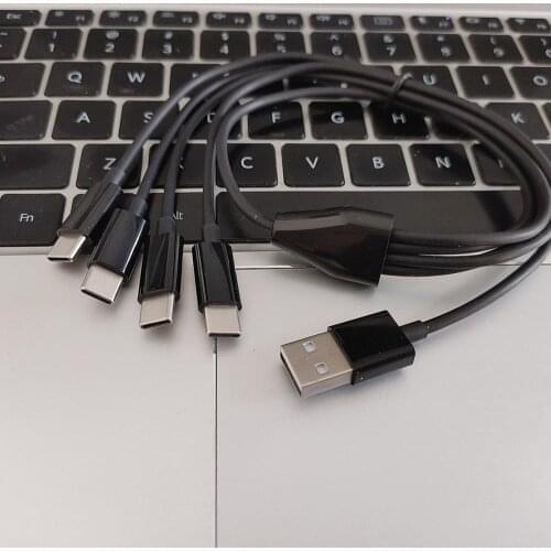 50cm 4 in 1 charge cable for usb TYPE-C phones power 4 type c devices at the same time