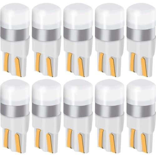 10pcs T10 W5W LED Car Clearance Lights Reading Lamp 3030 1SMD Auto Interior Vehicle Dome Door Bulb Accessories Trunk light 6000K
