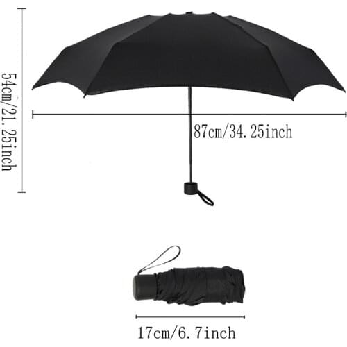 180g Pocket Mini Umbrella Rain Women Windproof Durable 5 Folding Sun Umbrellas Portable Sunscreen Female Parasol Umbrella