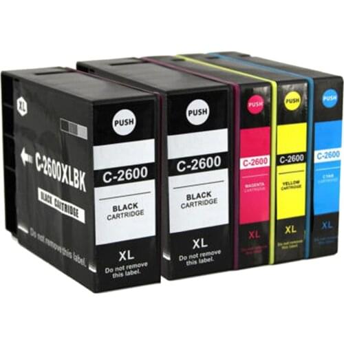 2Black,1Cyan,)Compatible for Ink PGI2600XL PGI 2600XL for Canon Maxify MB5060 MB5360 IB4060 Printer inkjet