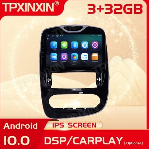 2 Din Carplay Android Radio Receiver Multimedia Stereo For Renault Clio 2016 2017 2018 GPS Navigation Audio Recorder Head Unit