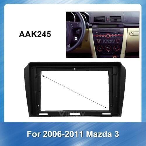 2 din Radio Fascia for MAZDA 3 2006-2011 Stereo Audio Panel Mount Installation Dash Kit Frame Adapter Radio Stereo DVD