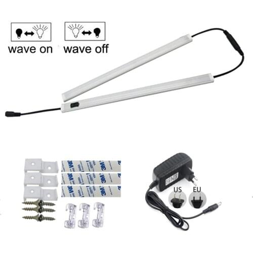 2pcs suit high bright 5730 IR Motion Sensor bar Light,dimmable led strip light wave hand to control on and off,easy use