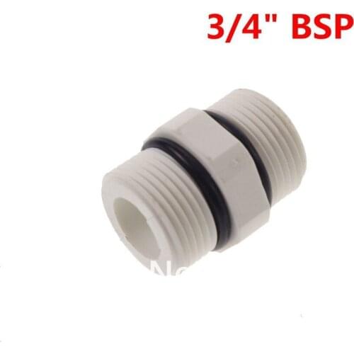 3/4" BSP Equal Male Straight Plastic Connect Fitting RO Water System Connector