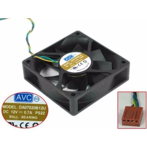 AVC DA07020B12U PS22 DC 12V 0.7A 70x70x20mm 4-wire Server Cooling Fan