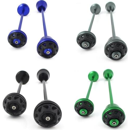 Motorcycle Accessories Front & Rear Axle Fork Wheel Crash Sliders Wheel Fork Slider Protector for 2017-2018 Kawasaki Z900 Z900