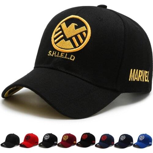 Marvel SHIELD Summer Hat Adult Man Women Hot Travel Cap Hip Hop Caps Super Hero Fashion Cap Anime Figure Baseball Cap Peaked Cap