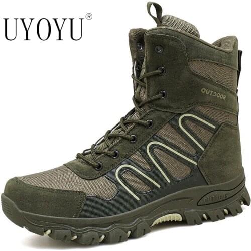 Brand Winter Men Non-slip Luxury Working Boots Plush Keep Warm Waterproof Plus Fur Snow Boots Men Sneakers Shoes Big Size 39-47