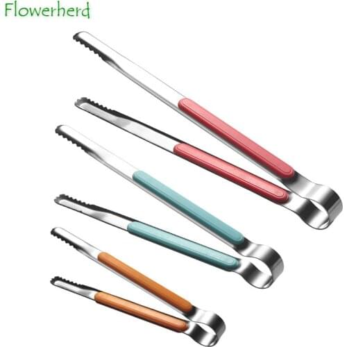 Stainless Steel Food Clip Bread Heavy Duty BBQ Kitchen Charcoal Tongs Barbecue Clip Bbq Grill Outdoor Salad Snacks Grilling Ice