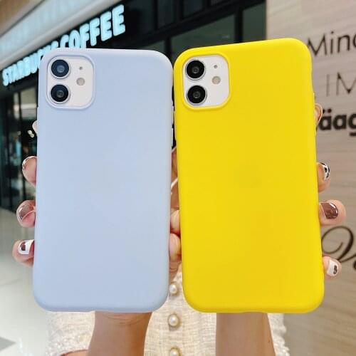 Color Phone Case For OPPO R11S R11 Plus R17 Pro R9 R9S Realme 6 Pro X50 Candy Soft Back Cover Coque