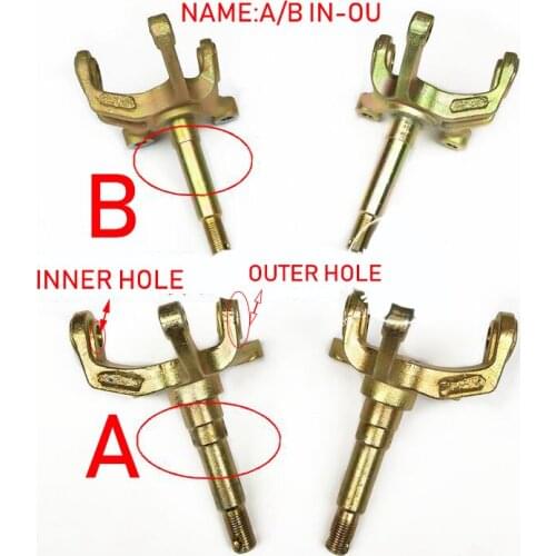 ATV Parts Modified Bull Inverted Three-Wheel Front Wheel Disc Brake Cleat Axis Front Axle Fix Seat Frame