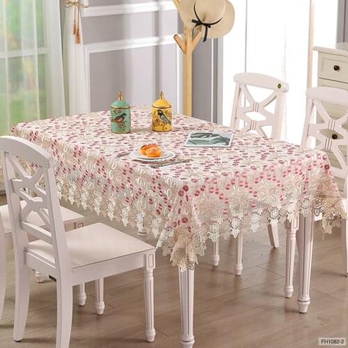 Europe luxury embroidered tablecloth table dining table cover round table cloth Lace Dandelion TV cabinet cover towel 1082-2