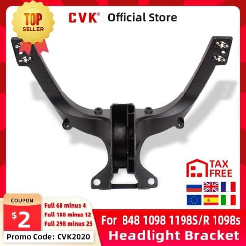 CVK Headlight Bracket Motorcycle Upper Stay Fairing For DUCATI 848 EVO 1098 1098R 1098S 2007 2008 2009 2010 2011 2012 2013 Parts