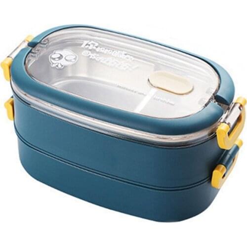 Stainless Steel Insulated Lunch Box Student School Multi-Layer Lunch Box Tableware Bento Food Container