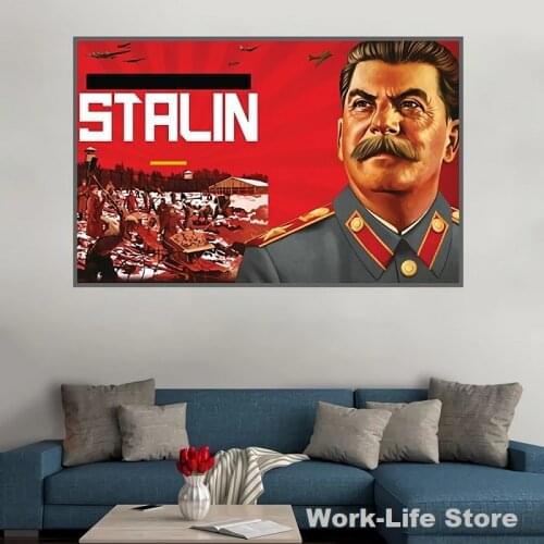 Joseph Stalin Portrait HD Wall Art Pictures Canvas Painting Posters and Prints Scandinavian for Living Room Cuadros Home Decor