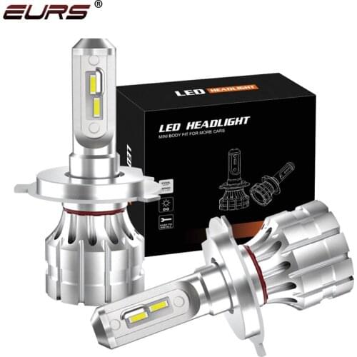 EURS Mini LED Fog Light H4 H1 LED Car Headlights for Cars H7 H8 H9 H11 HB3 HB4 9005 9006 LED Bulbs Auto Lights Autolamp 6000K L6