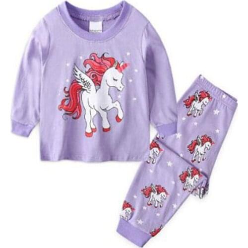 Fashion Toddler Cartoon Boys Tracksuit Clothing Set Pyjamas Kids Pijama Sleepwear Suit Long Sleeve Princess Nightwear Pajamas