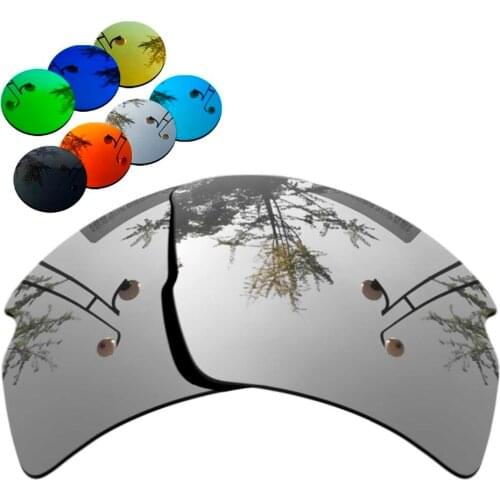 100% Precisely Cut Polarized Replacement Lenses for Flak 2.0 XL Sunglasses Chrome Mirrored Coating Color- Choices