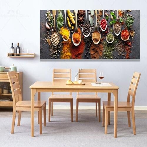 Spice Poster HD Print 1 Piece Kitchen Food Picture Canvas Painting Food Wall Art Pictures For Living Room Kitchen Decor