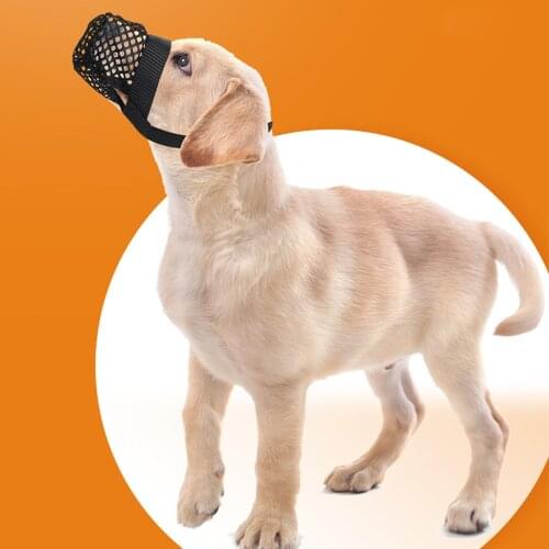 Anti Barking Dog Muzzle For Small Large Dogs Adjustable Pet Mouth Muzzles For Dogs Nylon Straps Pet Supplies