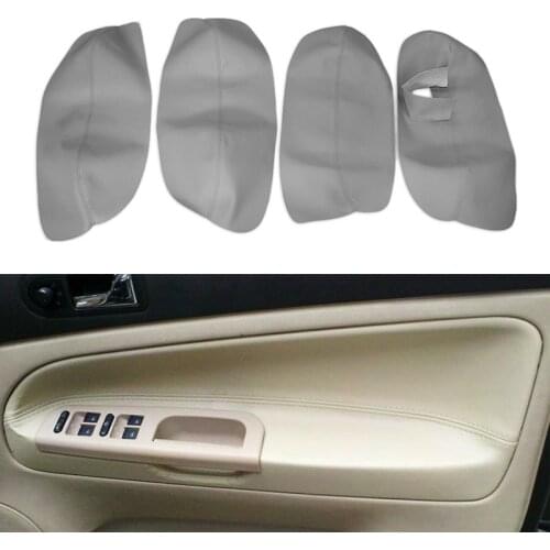 RHD For VW Passat B5 1998 1999 2000 2001 2002 2003 2004 2005 Car Interior Door Handle Armrest Panel Microfiber Leather Cover