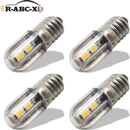 RUIANDSION 4 Pcs E10 220V 230V Led Bulb 3030SMD 100Lm Warm White 3000K Yellow Home Appliance Lighting Ceiling Lamp Replacement