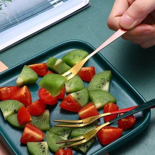 Multifunctional 304 Stainless Steel Cake Fruit Fork Dessert Tableware Kitchen Party Supplies Durable and Easy To Clean Fork