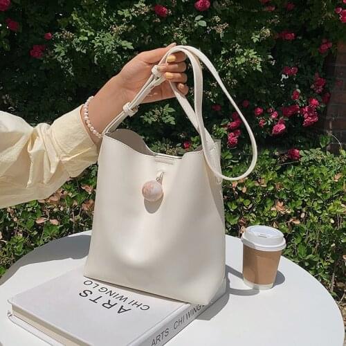 Large-capacity Niche Design Bag Female New Crossbody Bag Senior Bucket Bag Underarm Bag Dual-use Bag Ladies Shoulder Bag