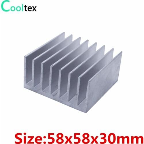 High quality 58x58x30mm Aluminum heatsink Extruded radiator cooling for chip LED COOLER cooling