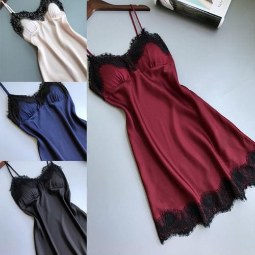 Women Sexy Lace Lingerie Nightwear Underwear Robe Babydoll Sleepwear Dress