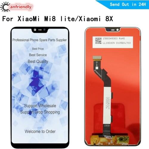 6.26" LCD for Xiaomi mi8 mi 8 lite / mi8X / MI8 youth LCD Display+Touch panel Screen Replacement Digitizer with frame Assembly
