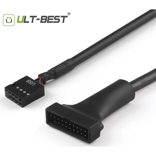 15CM USB 3.0 20pin Male to USB 2.0 9pin Female Motherboard cable Adapter