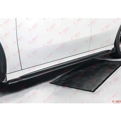 2020 Z-ART CLA carbon fiber side skirts for C118 carbon fiber side spoiler for all new CLA class carbon fiber side lip