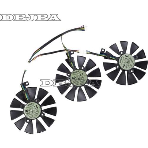 3Pcs/lot T129215SU Fan For ASUS STRIX GTX980Ti R9 390 Video Card Cooling Fan
