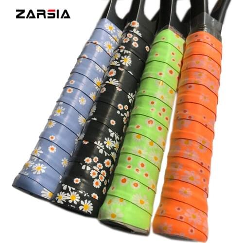 40pcs Free shipping ZARSIA Perfume Sticky Tennis Overgrips super tacky tennis rackets grips printing badminton overgrips