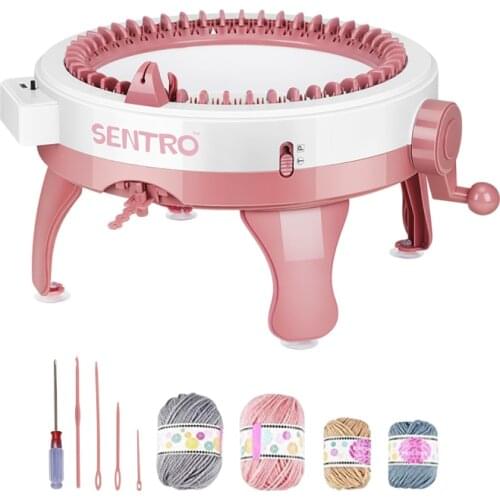 48 Needle DIY Big Hand Knitting Machine Weaving Loom knit for Scraf Children Learning Toy Knitting Tools Threader Sewing Tool