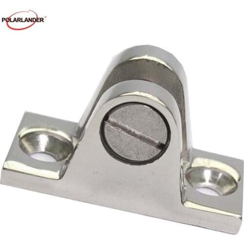 55*26mm*1 Bimini Hinge Marine Boat Yacht Duty Deck Inch Big Heavy 90 Degree Top Fitting Screw 316 stainless steel