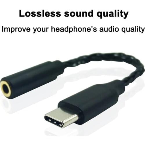 PIZEN USB-C to 3.5mm headphone jack adapter Decoding Headphone Amplifier Type C audio Adapter for HTC XIAOMI HUAWEI ONEPLUS moto